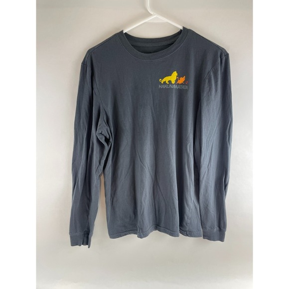 Disney Other - Disney Shirt Men's Size Small Gray Crewneck *Lion King HAKUNAMATATA* Long Sleeve